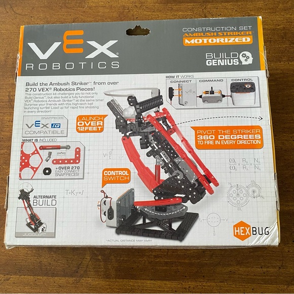 NEW - Vex Robotics Ambush Striker Motorized 270 Pieces Stem Build Genius Robot - Picture 2 of 6
